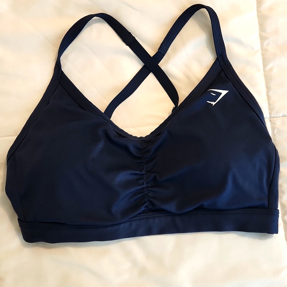 Gymshark ruched sports bra xs